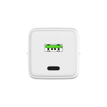 NEXUS-Ladegeräte mit GaN-Technologie 45W 2 Port USB-C+A Universal Kompatibilität, Weiß