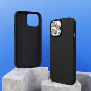 Prio Liquid Silicone Case MAG for iPhone 14/13 black