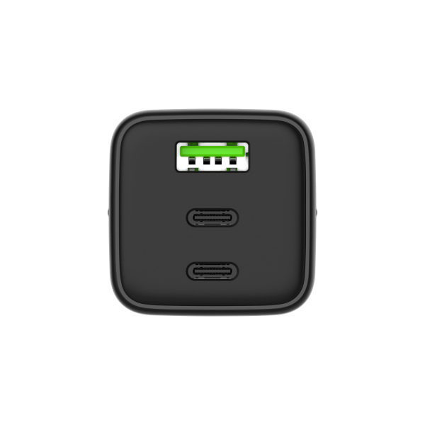 NEXUS-Ladegeräte mit GaN-Technologie 65W 3 Port USB-C+C+A Universal Kompatibilität, Schwarz